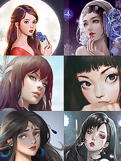 Profilephoto - Dark brunette girls sfw