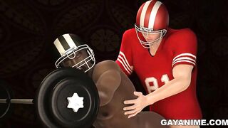 Football stud ass fucking tight black bottom