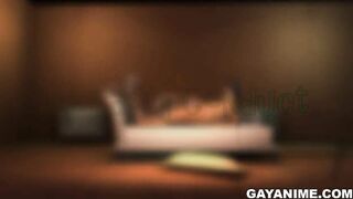 Cop gets a footjob and fucks an ebony 3D
