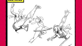 Kekkou Kamen けっこう仮面 Production sketches