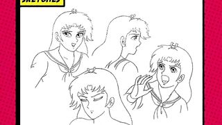 Kekkou Kamen けっこう仮面 Production sketches