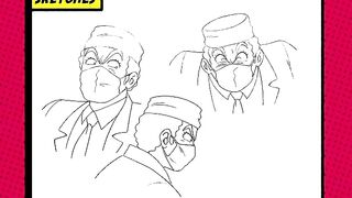 Kekkou Kamen けっこう仮面 Production sketches