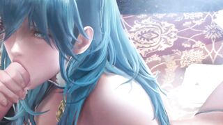 SakimiChan Animation - Byleth Threesome